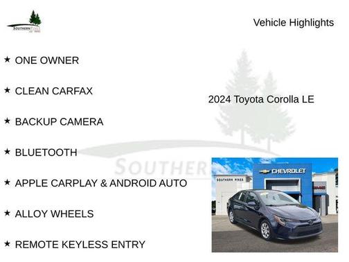 Blueprint 2024 Toyota Corolla LE