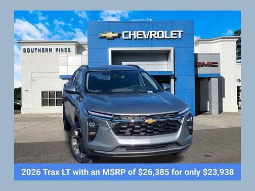 Sterling Gray Metallic 2026 Chevrolet Trax LT