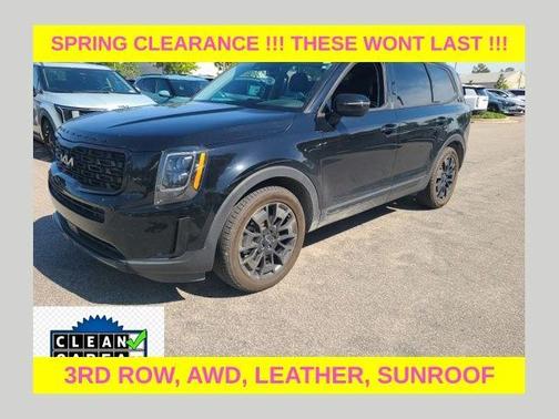 Ebony Black 2022 Kia Telluride EX