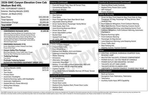 Sterling 2026 GMC Canyon Elevation