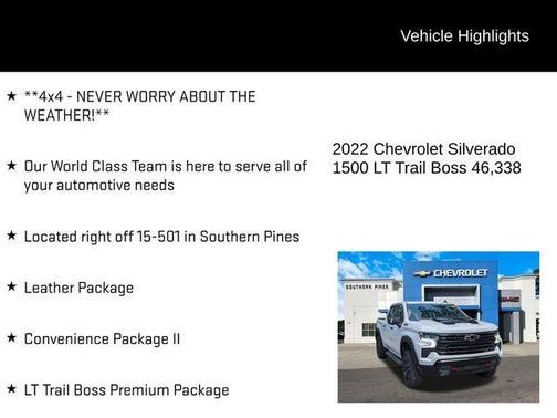 2022 Chevrolet Silverado 1500 LT Trail Boss
