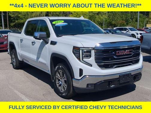 Summit White 2025 GMC Sierra 1500 SLT