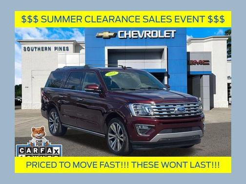 Burgundy 2021 Ford Expedition Max Limited
