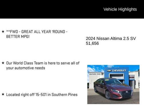 2024 Nissan Altima 2.5 SV