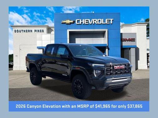 Onyx Black 2026 GMC Canyon Elevation