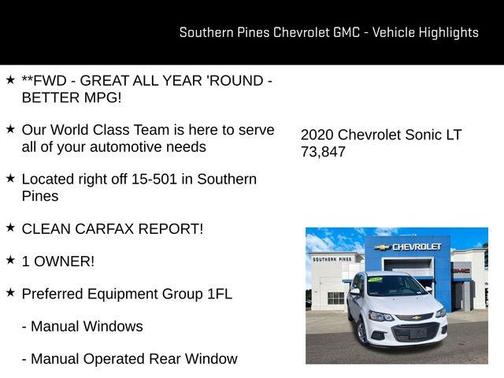 2020 Chevrolet Sonic LT