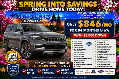 Bright White Clearcoat 2024 Jeep Grand Wagoneer L Series III
