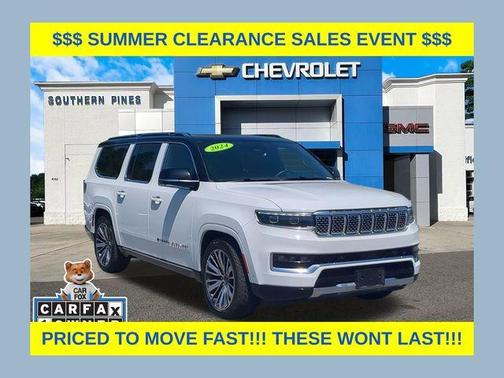 Bright White Clearcoat 2024 Jeep Grand Wagoneer L Series III