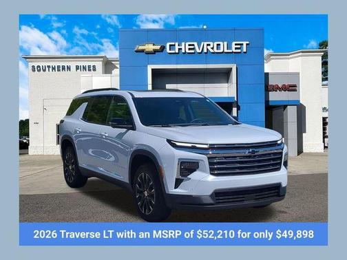 Polar White 2026 Chevrolet Traverse LT