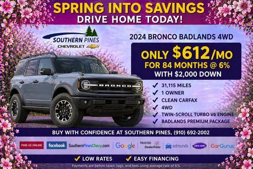 Gray Metallic 2024 Ford Bronco Badlands