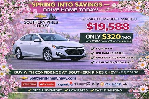 Summit White 2024 Chevrolet Malibu LT