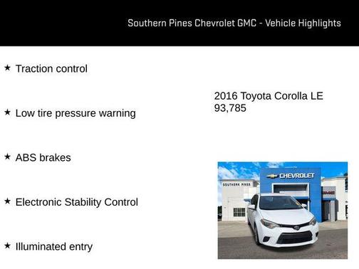 2016 Toyota Corolla LE