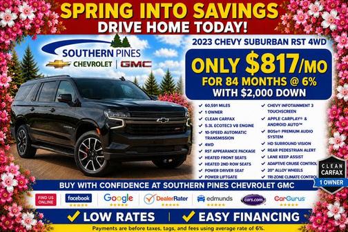 Black 2023 Chevrolet Suburban RST