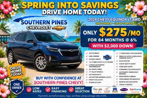 Summit White 2024 Chevrolet Equinox LT