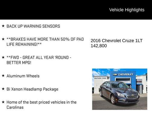 2016 Chevrolet Cruze Limited 1LT