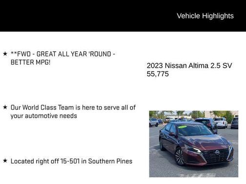 2023 Nissan Altima 2.5 SV