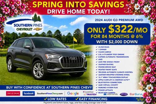 Progressive Red 2024 Audi Q3 45 S line Premium