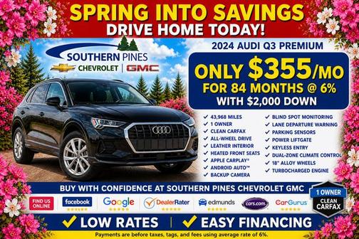 Progressive Red 2024 Audi Q3 45 S line Premium