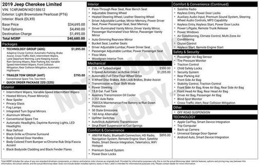 2019 Jeep Cherokee Limited