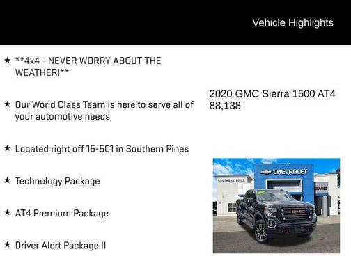 2020 GMC Sierra 1500 AT4