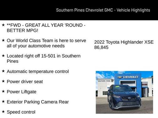 2022 Toyota Highlander XSE