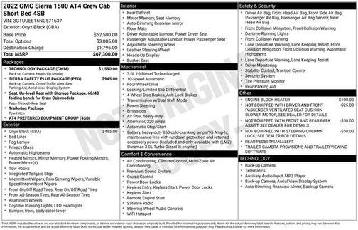 2022 GMC Sierra 1500 AT4
