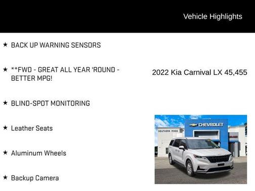 2022 Kia Carnival LXS