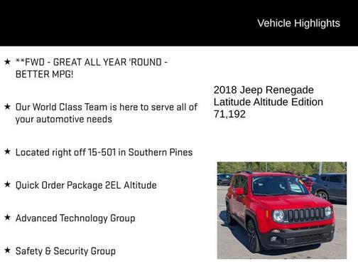 2018 Jeep Renegade Altitude