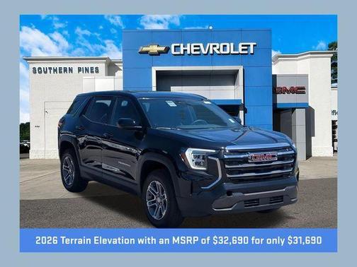 Ebony Twilight Metallic 2026 GMC Terrain Elevation