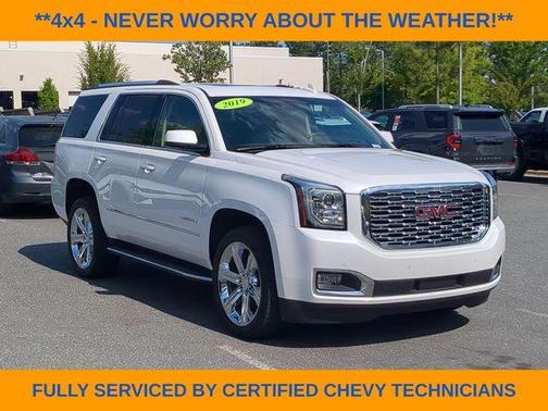 White Frost Tri-Coat 2019 GMC Yukon Denali
