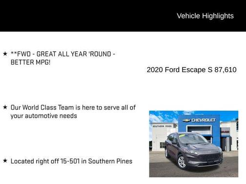 2020 Ford Escape S
