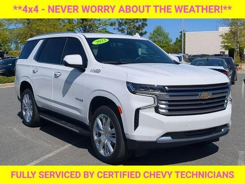 Summit White 2023 Chevrolet Tahoe High Country