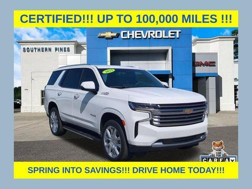Summit White 2023 Chevrolet Tahoe High Country