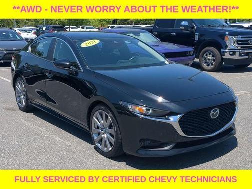 Jet Black Mica 2021 Mazda Mazda3 AWD w/Select Package