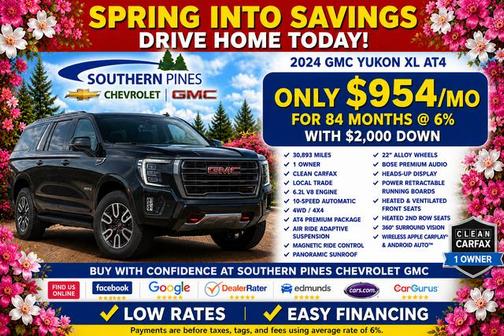 Midnight Blue Metallic 2024 GMC Yukon XL AT4