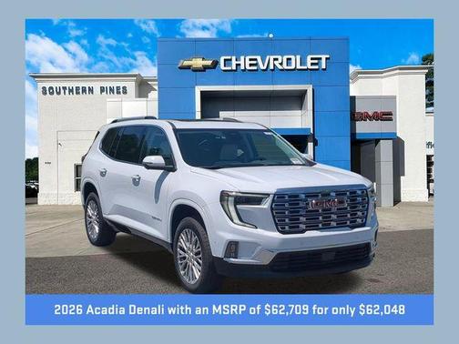 Summit White 2026 GMC Acadia Denali