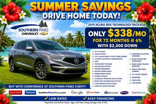 Canyon Bronze Metallic 2019 Acura RDX Technology Package
