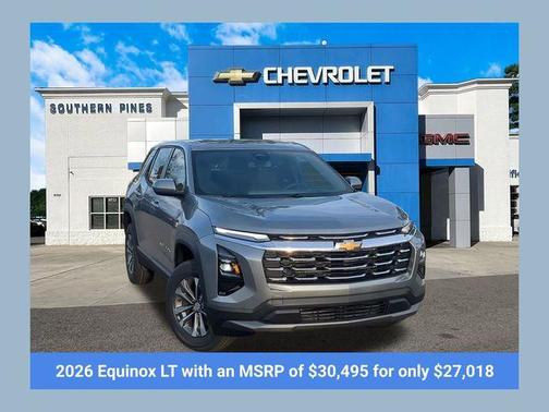 Sterling Gray Metallic 2026 Chevrolet Equinox LT