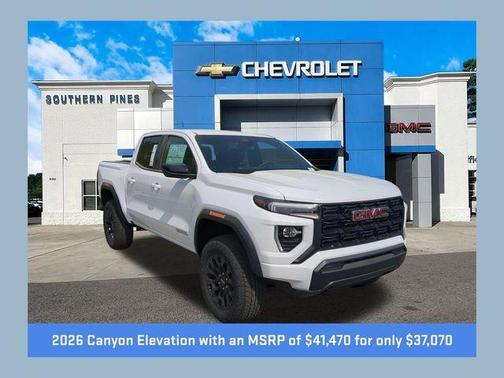 Summit White 2026 GMC Canyon Elevation