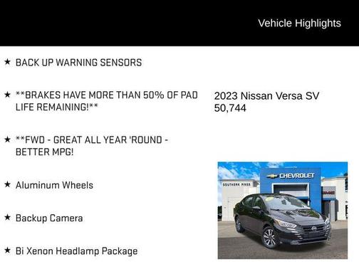2023 Nissan Versa 1.6 SV