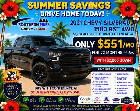 Satin Steel Metallic 2021 Chevrolet Silverado 1500 RST
