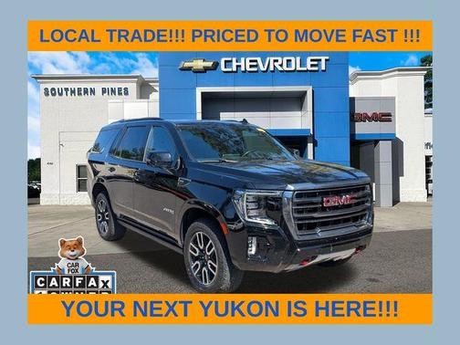 Onyx Black 2023 GMC Yukon AT4