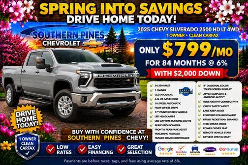 Summit White 2025 Chevrolet Silverado 2500 LT