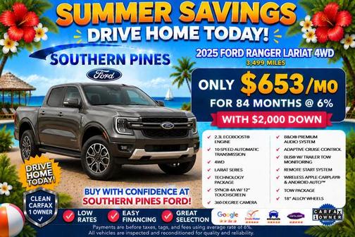 Desert Sand 2025 Ford Ranger Lariat