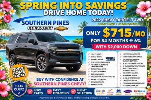 Satin Steel Metallic 2022 Chevrolet Tahoe LT