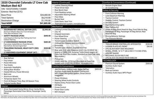 2020 Chevrolet Colorado LT