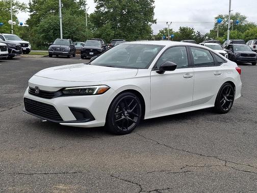 Platinum White Pearl   Wx 2024 Honda Civic Sport
