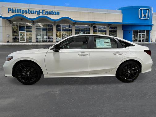 Platinum White Pearl 2026 Honda Civic Hybrid Sport