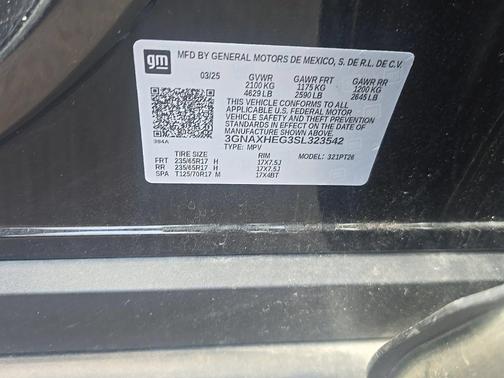 Mosaic Black Metallic 2025 Chevrolet Equinox 1LT