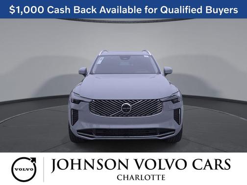 Vapour Grey Metallic 2026 Volvo XC90 Plus, B6 AWD Gas (mild hybrid), Gasoline, Bright, 7 Seats